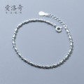 A33359 s925 sterling silver simple anklet chic trendy bracelet