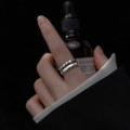 A36222 s925 sterling silver silver heart doublelayer hollowed ring