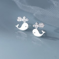 A38113 s925 sterling silver rhinestone stud design elegant earrings