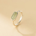 A45997 s925 sterling silver sweet oval ring