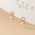 A32324 s925 sterling silver trendy chic pear earrings