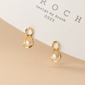 A32324 s925 sterling silver trendy chic pear earrings