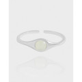 A43289 design crystal sterling silver s925 adjustable ring