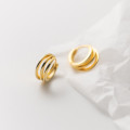 A37054 s925 sterling silver simple bar chic uniqueM earrings
