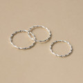 A44318 s925 sterling silver simple dainty twist ring