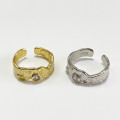 A32602 bigins irregular wrinkleds925 sterling silver ring