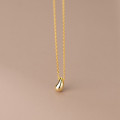 A35382 s925 sterling silver fashion teardrop necklace