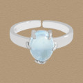 A44654 natural sterling silver s925 ring