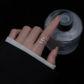 A36192 s925 sterling silver trendy multilayer adjustable ring