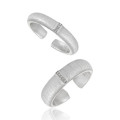 A43356 minimalist s925 sterling silver unique adjustable ring