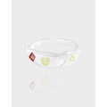 A39406 design green cubic zirconia sterling silver s925 quality ring