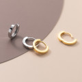 A36603 925 sterling silver circle fashion geometric earrings