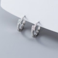 A41201 s925 sterling silver elegant rhinestone bar earrings