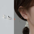 A35504 s925 sterling silver heart earrings