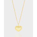 A41000 design wrinkled heart sterling silver s925 necklace