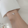 A33342 s925 sterling silver trendy rhinestone charm bracelet