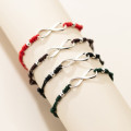 A34938 s925 sterling silver big adjustable rope bracelet