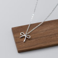 A43934 s925 sterling silver fashion simple butterfly necklace