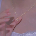 A44946 s925 sterling silver rhinestone elegant necklace