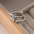 A37943 s925 sterling silver rhinestone heart ring