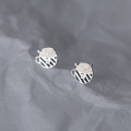 A35530 s925 sterling silver simple chic small earrings