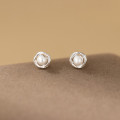 A45130 silver sweet elegant stud earrings