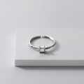 A36194 s925 sterling silver square irregular weave ring