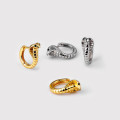 A33610 s925 snake vintage serpent earrings