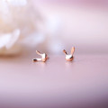 A37346 s925 silver stud simple rabbit sweet trendy earrings