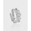 A38897 design quality rhinestone opal s925 sterling silver ring