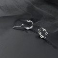 A33129 s925 sterling silver vintage thai silver chic hollowed earrings