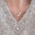 A45019 bead simple elegant necklace
