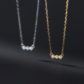 A38165 s925 sterling silver rhinestone design elegant unique necklace