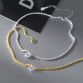 A42946 s925 sterling silver rhinestone starts anklet fashion design