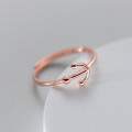 A38335 s925 sterling silver anchor design elegant ring