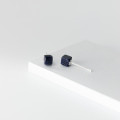 A35930 s925 sterling silver purple gold square cute geometric earrings