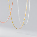 A42889 s925 sterling silver fashion simple necklace