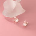 A33137 s925 sterling silver trendy opal earrings