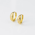 A44588 s925 sterling silver trendy sweet rhinestone stars stud earrings