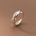 A45385 s925 sterling silver simple bar elegant unique ring