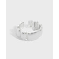 A33437 design minimalist irregular qualitys925 sterling silver adjustable ring