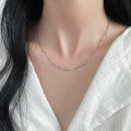 A46400 s925 silver simple elegant necklace