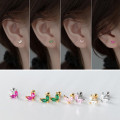 A35999 925 sterling silver cute earrings