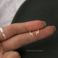 A43519 s925 silver rhinestone cute stud earrings