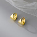 A43147 s925 sterling silver simple fashion geometric design earrings