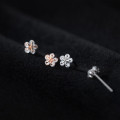 A31746 s925 sterling silver cute sweet rhinestone earrings