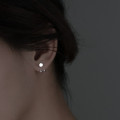 A34743 s925 sterling silver geometric earrings