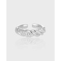 A42100 unique twist rope design s925 sterling silver ring