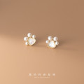 A33780 s925 sterling silver cute shell earrings