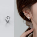 A35759 s925 sterling silver fashion unique star simple chic earrings